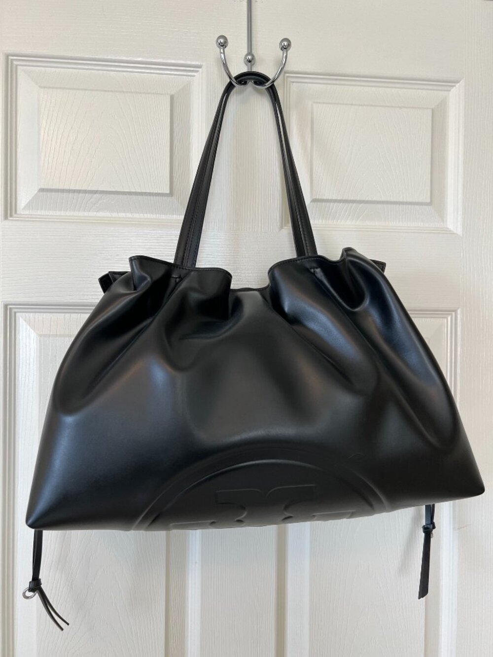 TORY BURCH Ella Drawstring Tote (EUC) Large